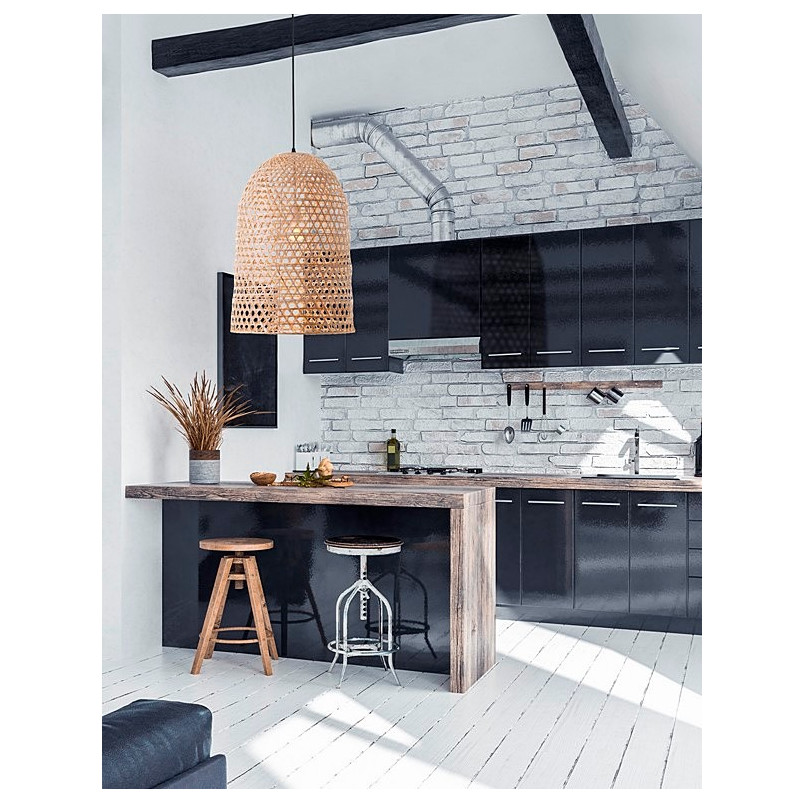 Lampa rattanowa wisząca boho Penida | Decolab24