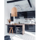 Lampa rattanowa wisząca boho Penida | Decolab24