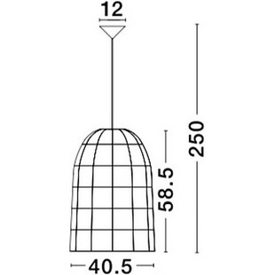 Lampa rattanowa wisząca boho Penida | Decolab24