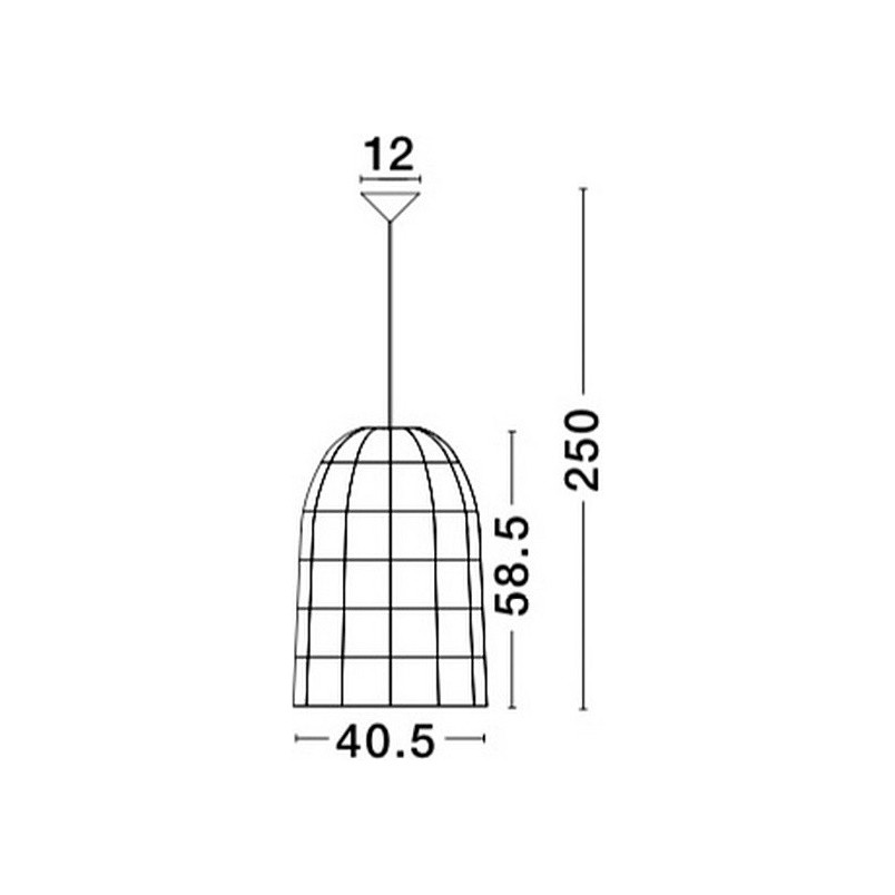 Lampa rattanowa wisząca boho Penida | Decolab24