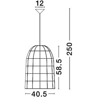 Lampa rattanowa wisząca boho Penida - Decolab24