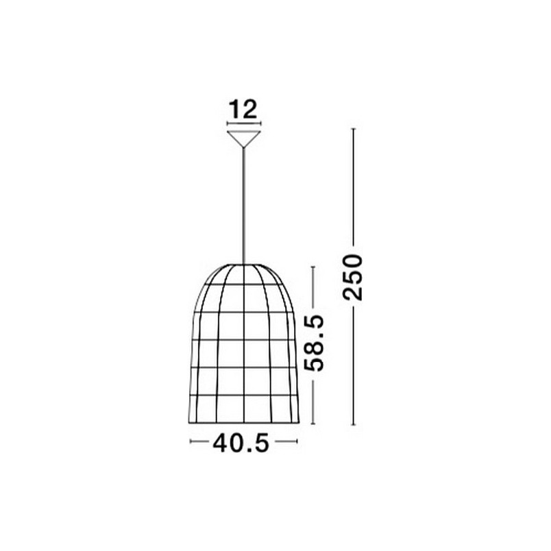 Lampa rattanowa wisząca boho Penida - Decolab24