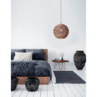 Lampa rattanowa wisząca kula Denpasar 40cm | Decolab24