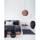 Lampa rattanowa wisząca kula Denpasar 40cm | Decolab24