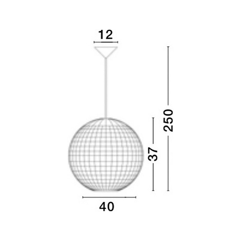 Lampa rattanowa wisząca kula Denpasar 40cm | Decolab24