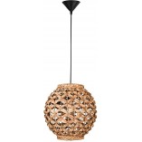 Lampa rattanowa wisząca kula Denpasar 30cm | Decolab24