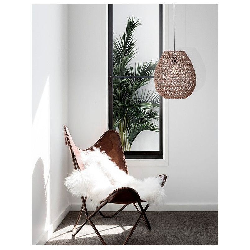 Lampa rattanowa wisząca Lombok 30cm | Decolab24