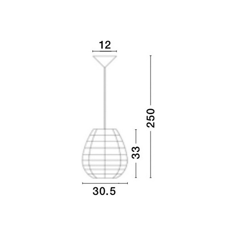 Lampa rattanowa wisząca Lombok 30cm | Decolab24