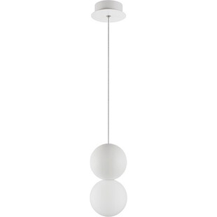 Lampa betonowa wisząca Noon - kula 10cm biała | Decolab24