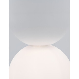 Lampa betonowa wisząca Noon - kula 10cm biała | Decolab24