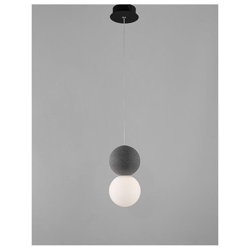 Lampa betonowa wisząca Noon - Kula 10cm | Decolab24