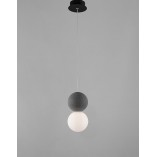 Lampa betonowa wisząca Noon - Kula 10cm | Decolab24