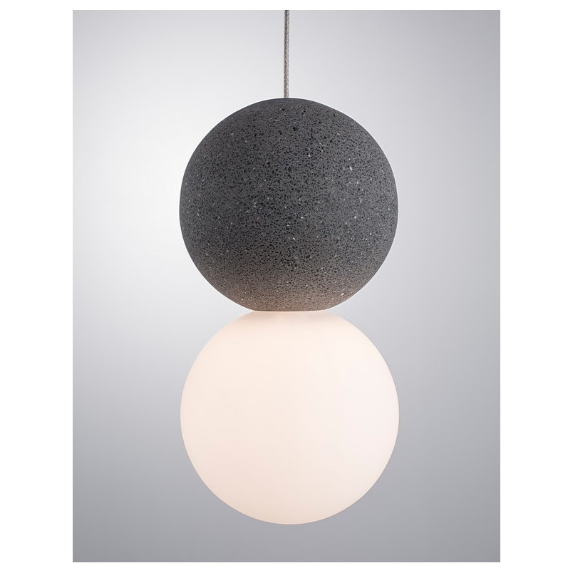 Lampa betonowa wisząca Noon - Kula 10cm | Decolab24