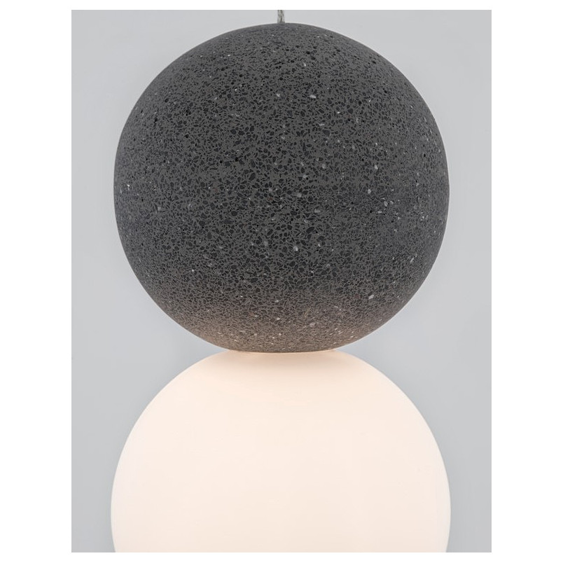 Lampa betonowa wisząca Noon - Kula 10cm | Decolab24