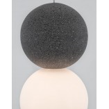 Lampa betonowa wisząca Noon - Kula 10cm | Decolab24