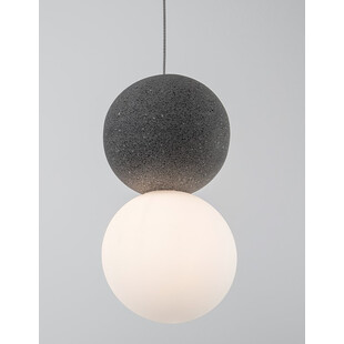 Lampa betonowa wisząca Noon - Kula 10cm | Decolab24