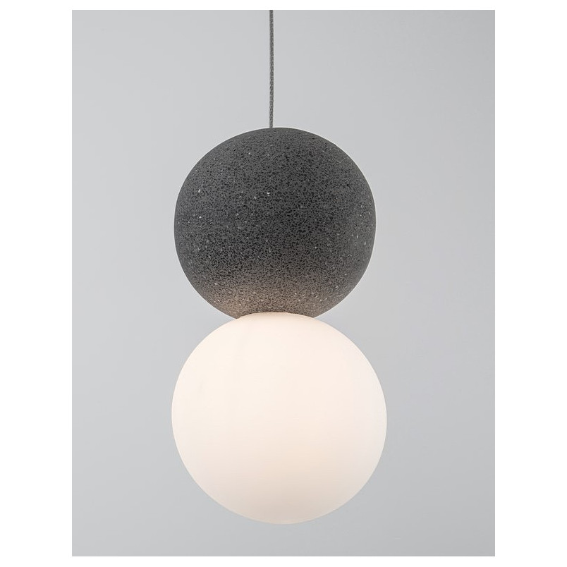 Lampa betonowa wisząca Noon - Kula 10cm | Decolab24