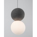 Lampa betonowa wisząca Noon - Kula 10cm | Decolab24