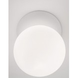 Kinkiet Noon - beton i szkło, biały. Skandynawski design!