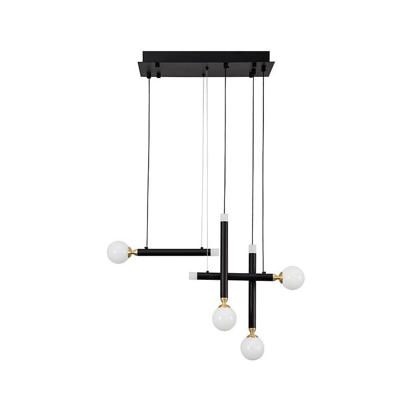 Lampa wisząca LED Reya: Szklane kule, nowoczesny design