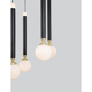 Lampa wisząca Reya LED - czarno-białe kule | Decolab24