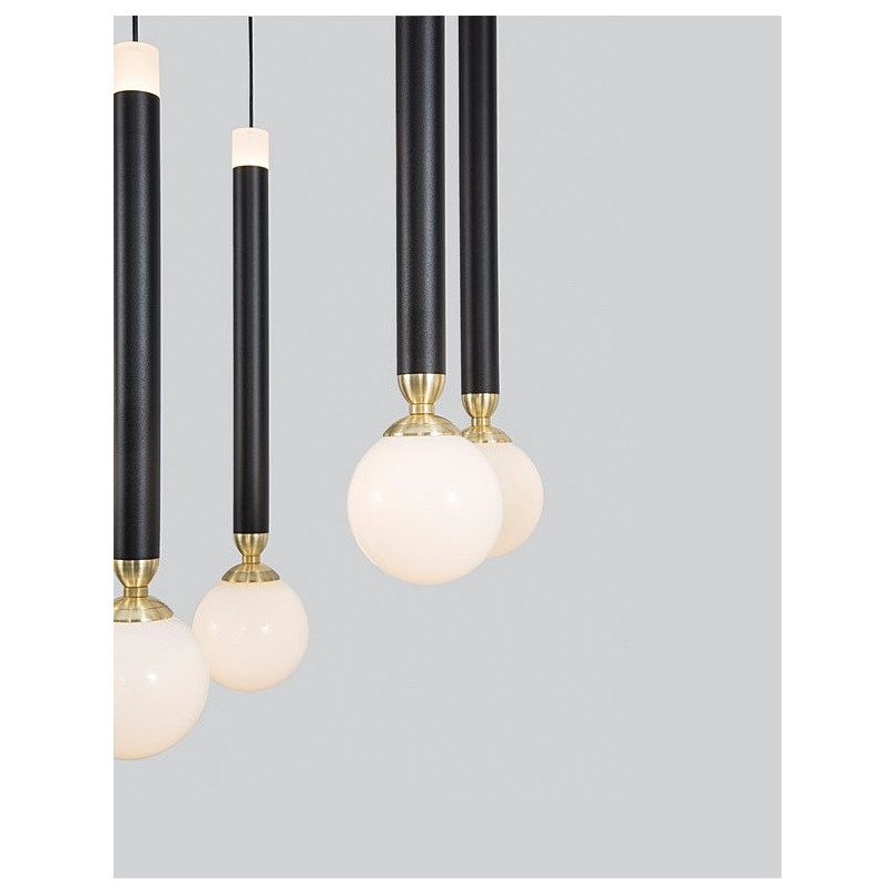 Lampa wisząca Reya LED - czarno-białe kule | Decolab24