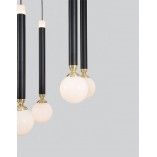 Lampa wisząca Reya LED - czarno-białe kule | Decolab24