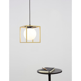 Lampa wisząca Stella: Szklany glamour, mosiądz - Decolab24