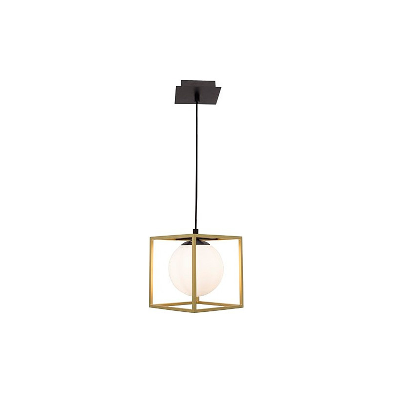 Lampa wisząca Stella: Szklany glamour, mosiądz - Decolab24