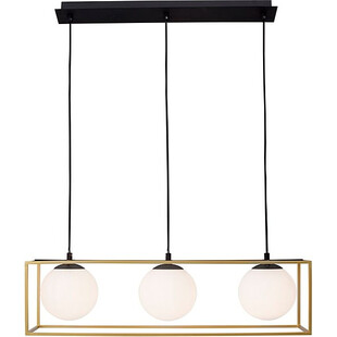 Lampa wisząca Stella III | Szkło, Mosiądz | Decolab24