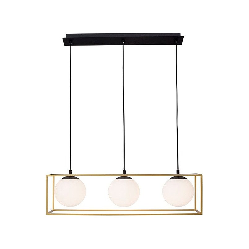 Lampa wisząca Stella III | Szkło, Mosiądz | Decolab24