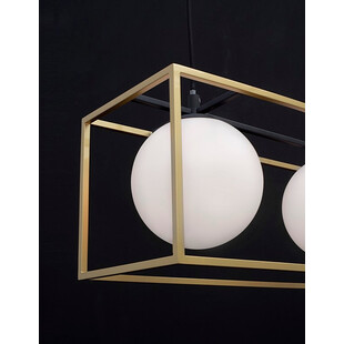 Lampa wisząca Stella III | Szkło, Mosiądz | Decolab24