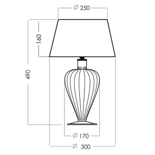 Lampa stołowa szklana Bristol | 4Concept - Elegancki Design
