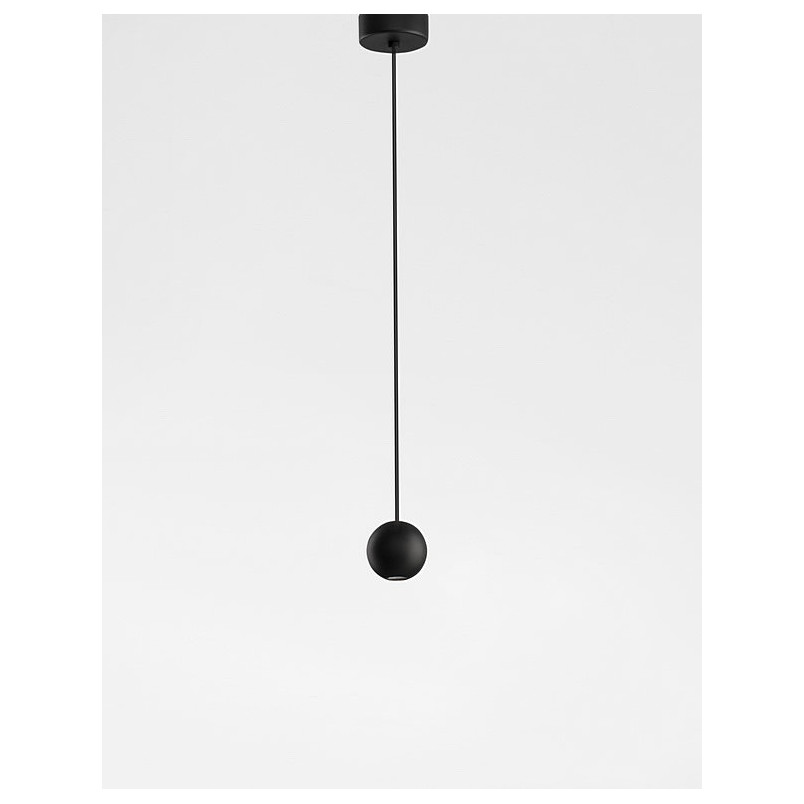 Lampa wisząca kula Besar czarna LED - Decolab24