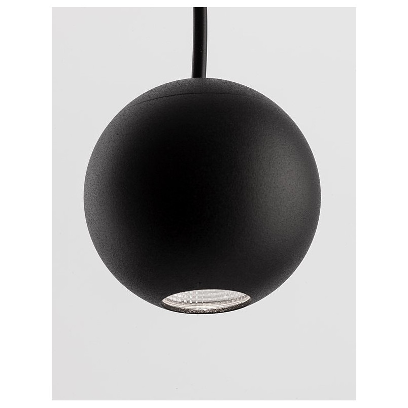 Lampa wisząca kula Besar czarna LED - Decolab24