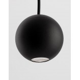Lampa wisząca kula Besar czarna LED - Decolab24