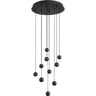 Lampa wisząca LED Kule Besar 40cm czarna | Decolab24