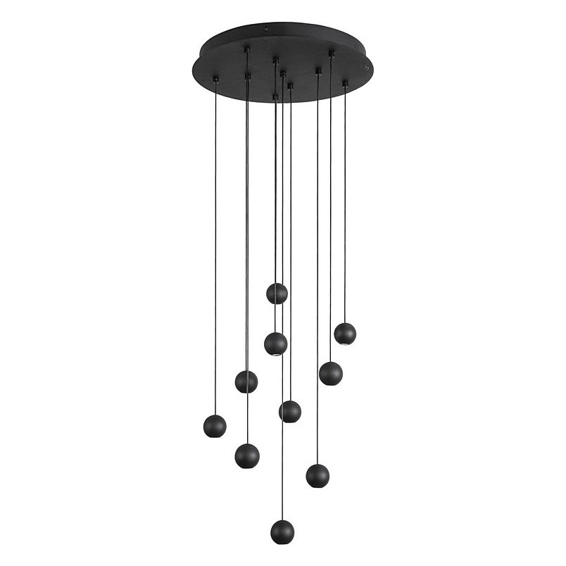 Lampa wisząca LED Kule Besar 40cm czarna | Decolab24