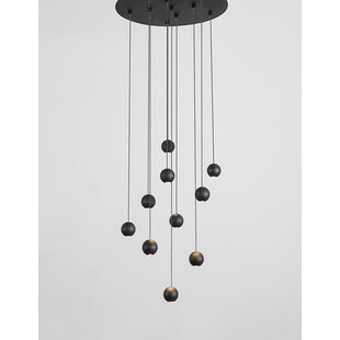 Lampa wisząca LED Kule Besar 40cm czarna | Decolab24