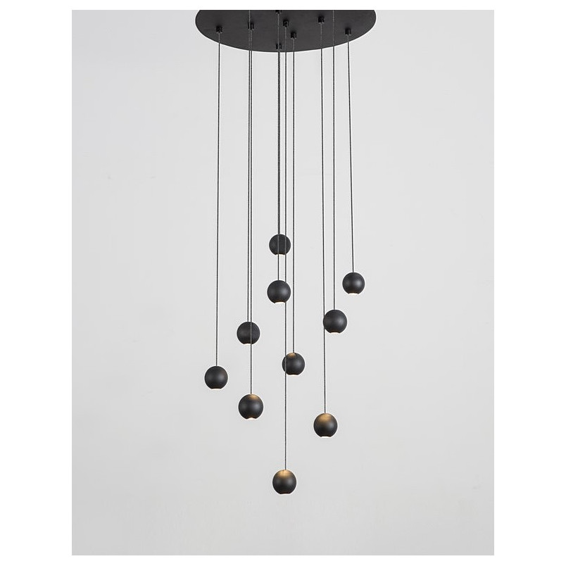 Lampa wisząca LED Kule Besar 40cm czarna | Decolab24