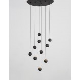 Lampa wisząca LED Kule Besar 40cm czarna | Decolab24