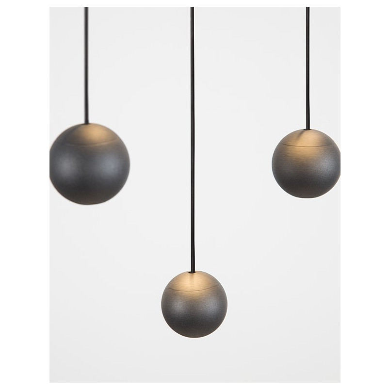 Lampa wisząca LED Kule Besar 40cm czarna | Decolab24