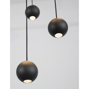 Lampa wisząca LED Kule Besar 40cm czarna | Decolab24