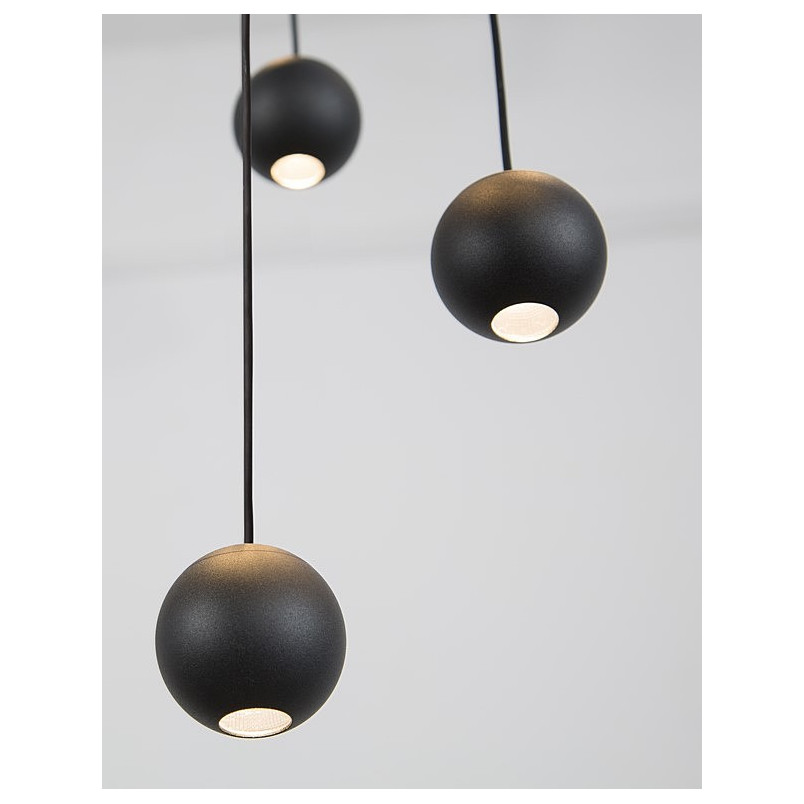 Lampa wisząca LED Kule Besar 40cm czarna | Decolab24