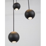 Lampa wisząca LED Kule Besar 40cm czarna | Decolab24