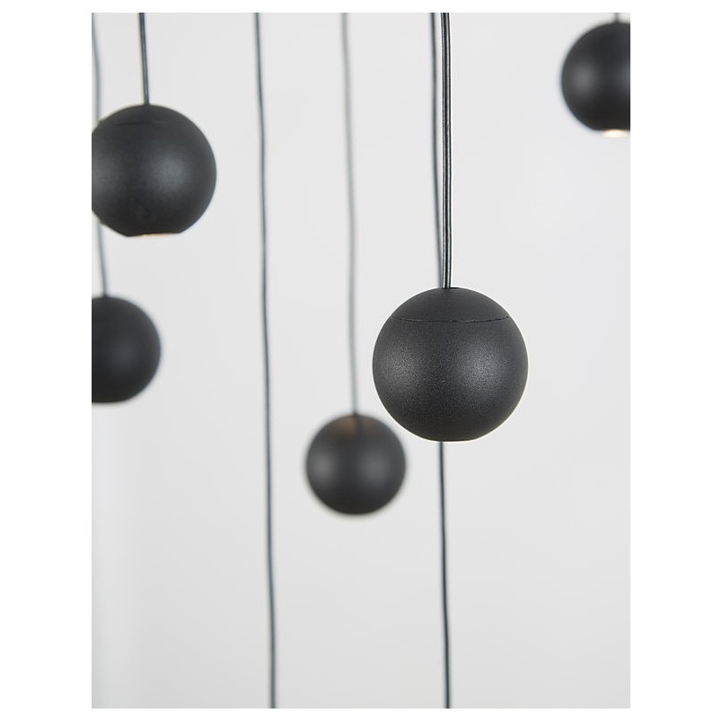 Lampa wisząca LED Kule Besar 40cm czarna | Decolab24