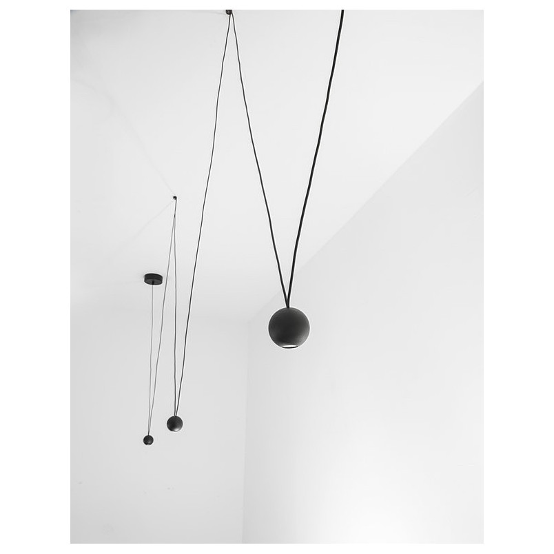 Lampa wisząca Besar 3xLED czarna | Minimalistyczny Design
