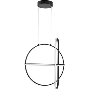 Lampa wisząca nowoczesna Gallo Round LED czarna