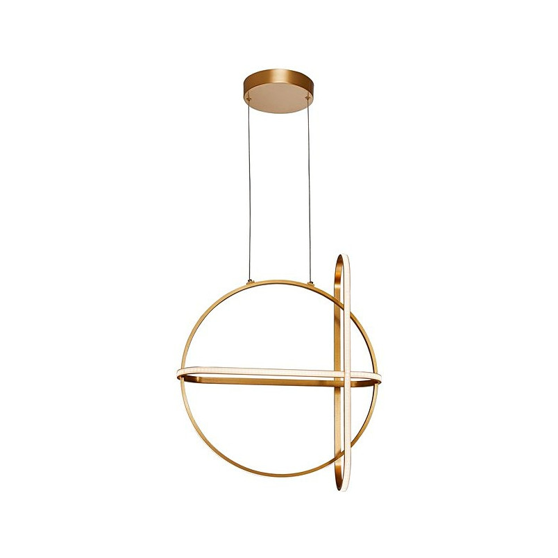 Lampa wisząca Gallo Round LED złota | Glamour i elegancja