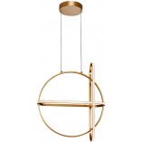 Lampa wisząca Gallo Round LED złota | Glamour i elegancja